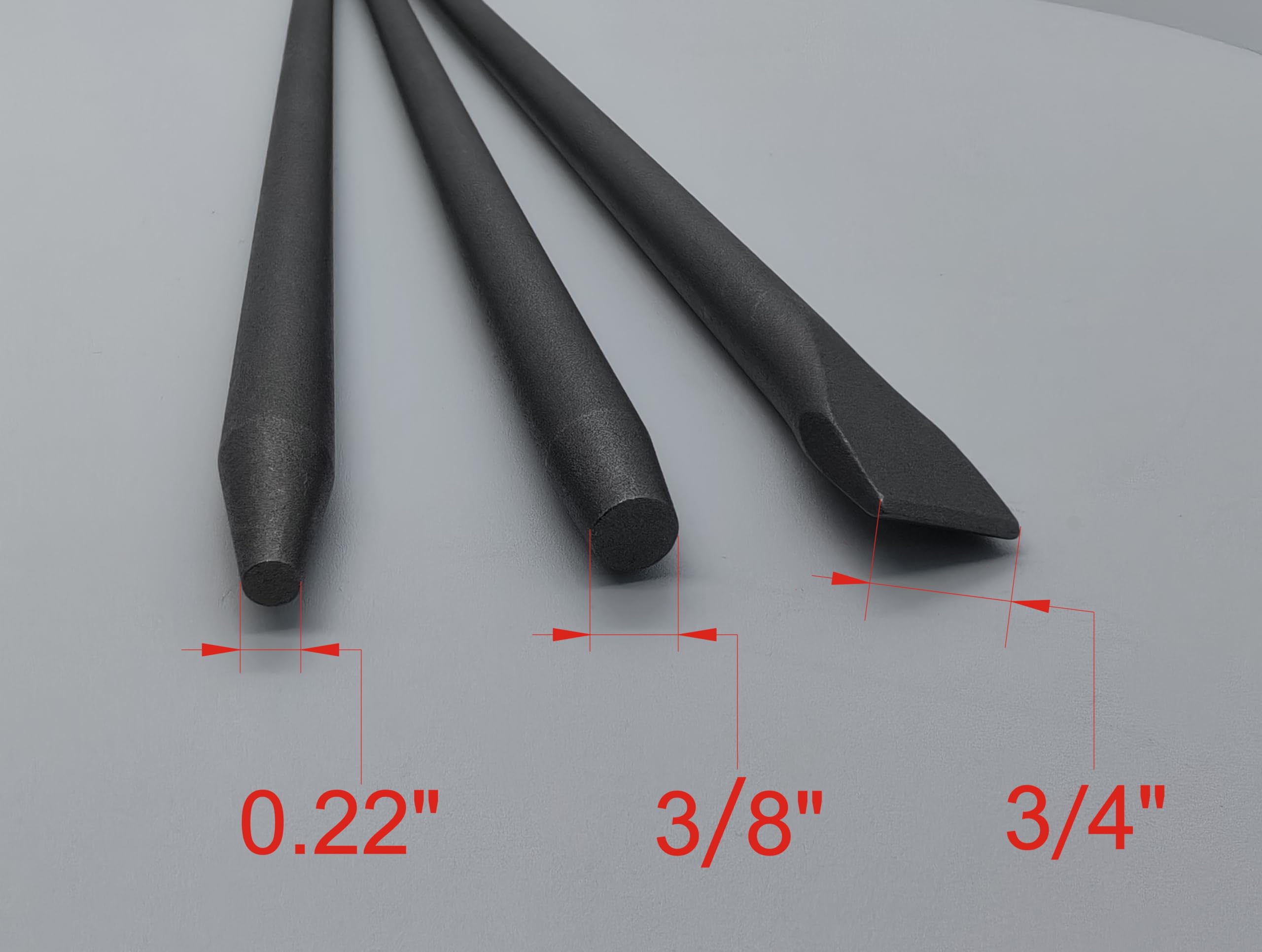 Pneumatic Taper Punch and Air Cold Chisel Three-Piece Set，7/32