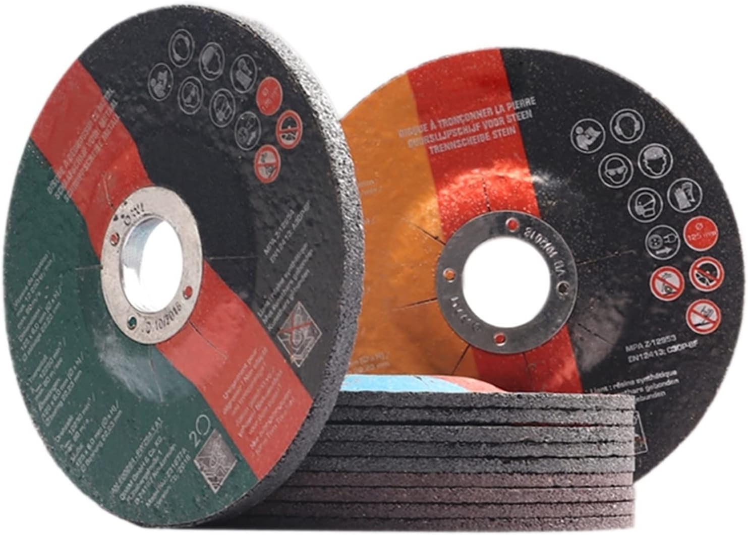 Circular Saw Blades，Diamond Cutting Disc ， Pack of 11 125mm Black Metal Cutting Discs for Angle Grinder