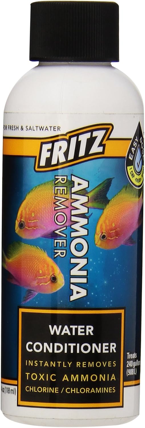 Fritz Aquatics 80234 Fritz Accr Water Conditioner & Ammonia Remover for Fresh & Salt Water Aquariums, 4 oz