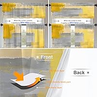 Vista 921 de Cenefas de cocina modernas con patrón de cobre marrón dorado para ventanas, cenefas opacas abstractas de marcas de arañazos y cortinas opacas