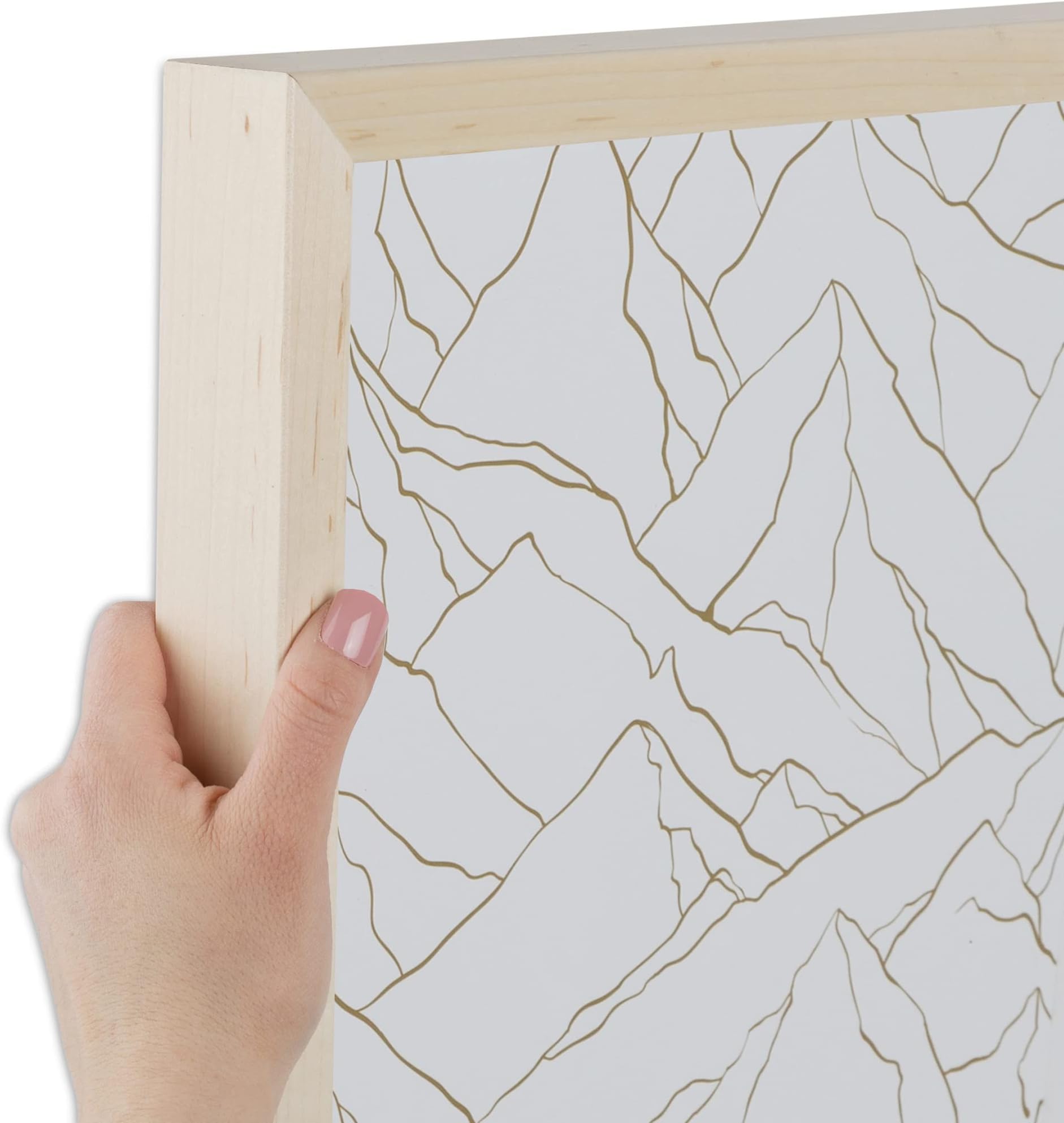 ArtToFrames 24x36 inch Clear Stain on Maple Wood Picture Frame, WOM0066-81784-YCLR-24x36