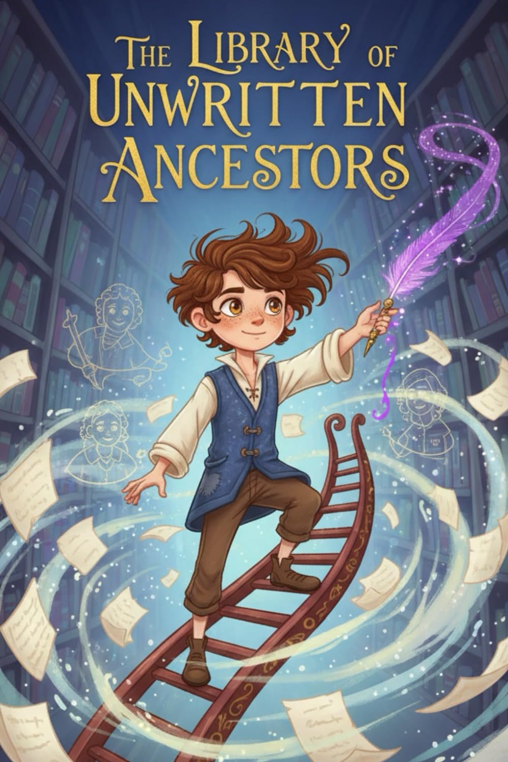 The Library of Unwritten Ancestors: A Middle Grade Fantasy Adventure About Emotional Intelligence, Chosen Family, and Overcoming the Burden of Legacy