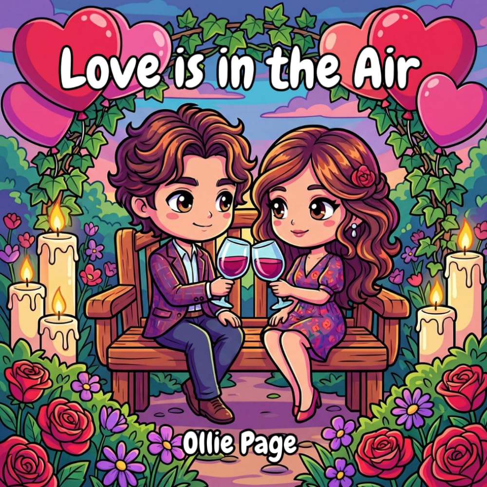Love is in the Air: A Cute Chibi Coloring Book for Adults and Teens Featuring Adorable Couples, Romantic Dates, and Relaxing Heart Designs for Valentine’s Day and Stress Relief