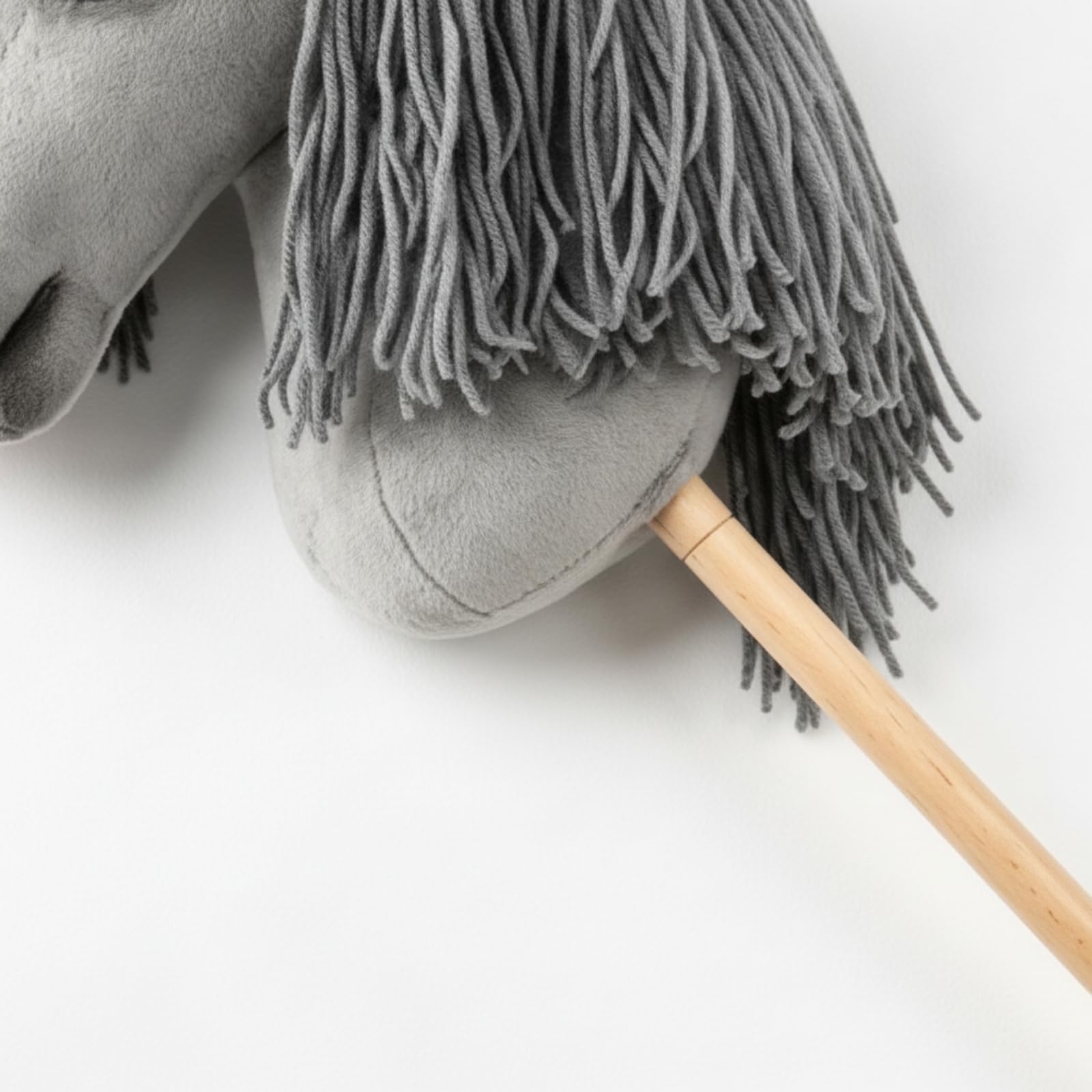 Cavallo a Bastone con Asta in Legno, 68 Cm, Color to 2