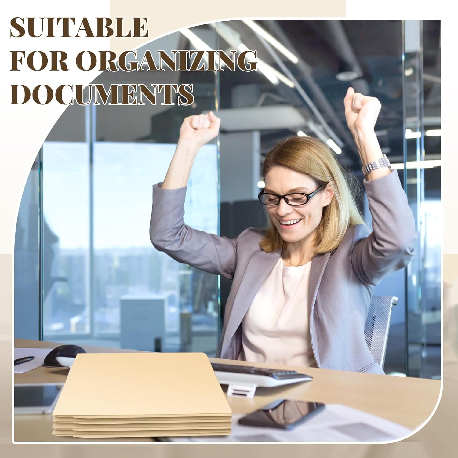 Skyygemm 24 Pack End Tab Pocket Folder with Fastener, Manila Classification Folders with 2 Prongs, Straight Cut Tab, Half Page Pocket Inside Front, Letter Size 6 71sBzM3WQoL. AC SL1500