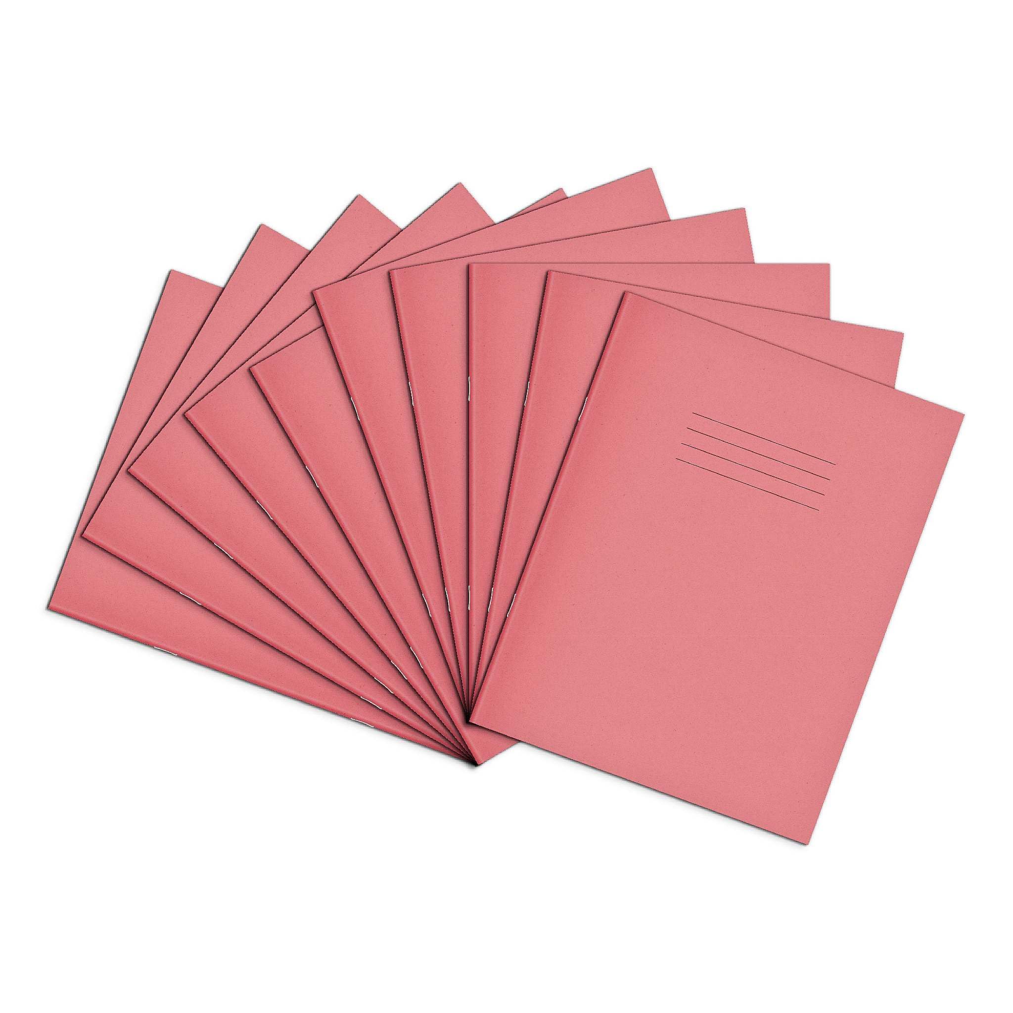 Rhino A5+ Exercise Books, 80-Page / 8mm Lined with Margin Paper Notebook, 100-Pack, 9 x 7 Writing Book