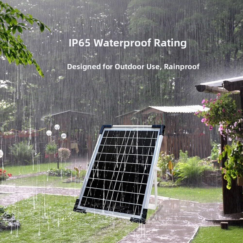 Sistema automático de riego por goteo solar, dispositivo ABS cronometrado con horarios de riego ajustables, cuidado sostenible de plantas de jardín al aire libre (azul)