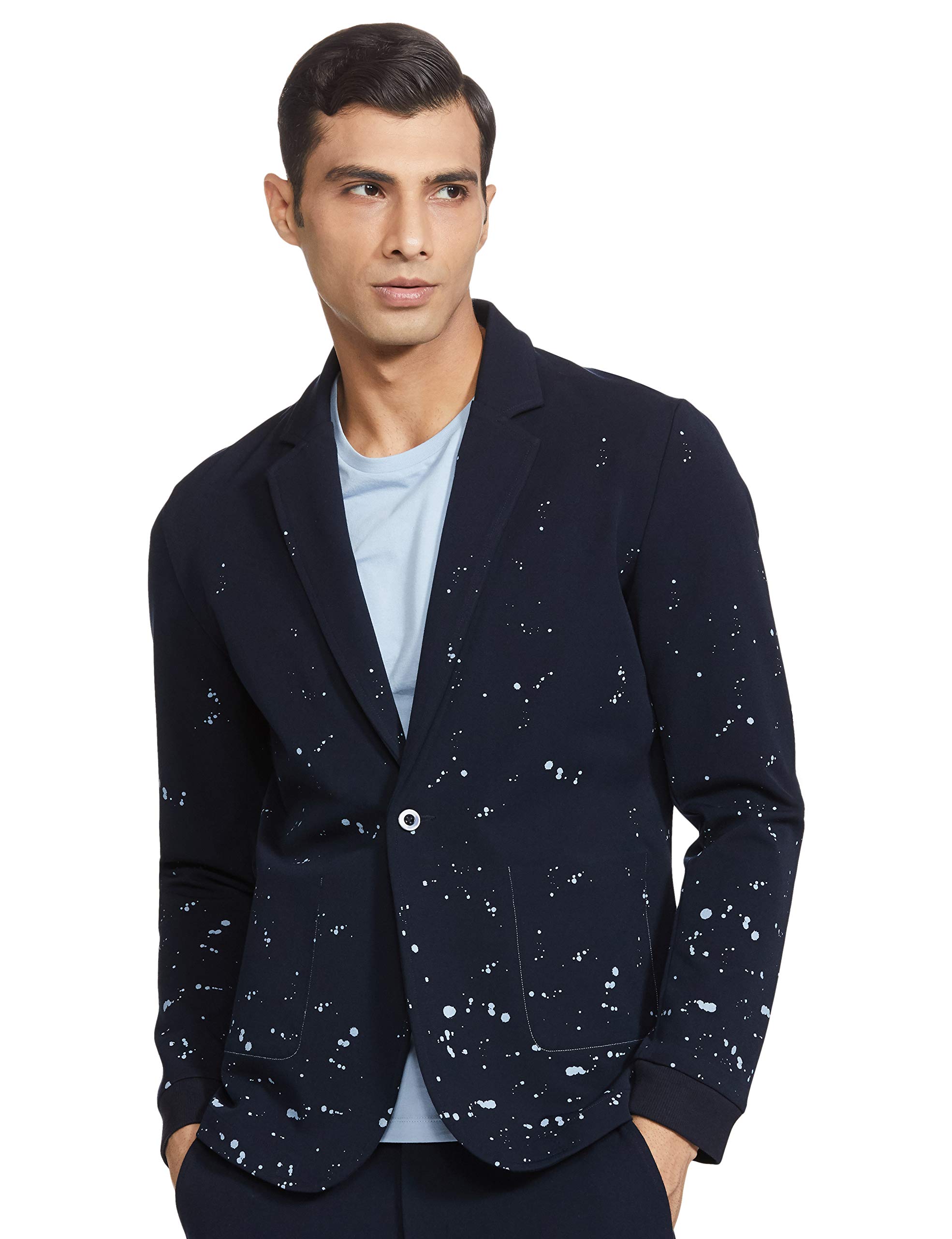 RIVERMen's Notch Lapel Regular Blazer