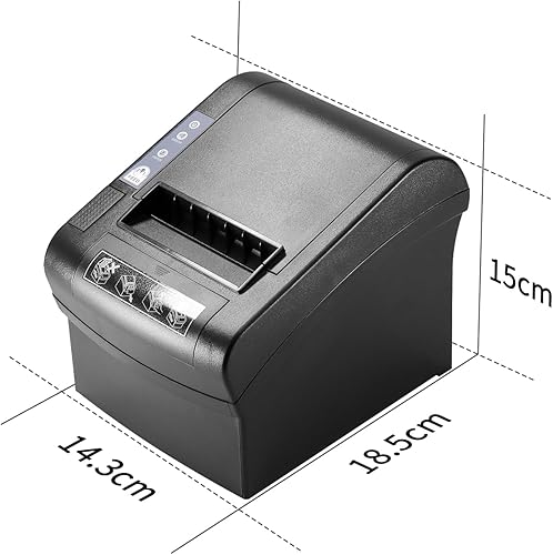 Miniatura 6 de NETUM 80mm Thermal Receipt Printer, WiFi POS Printer with Auto Cutter, USB Serial Ethernet LAN Port Support Cash Drawer ESC/POS