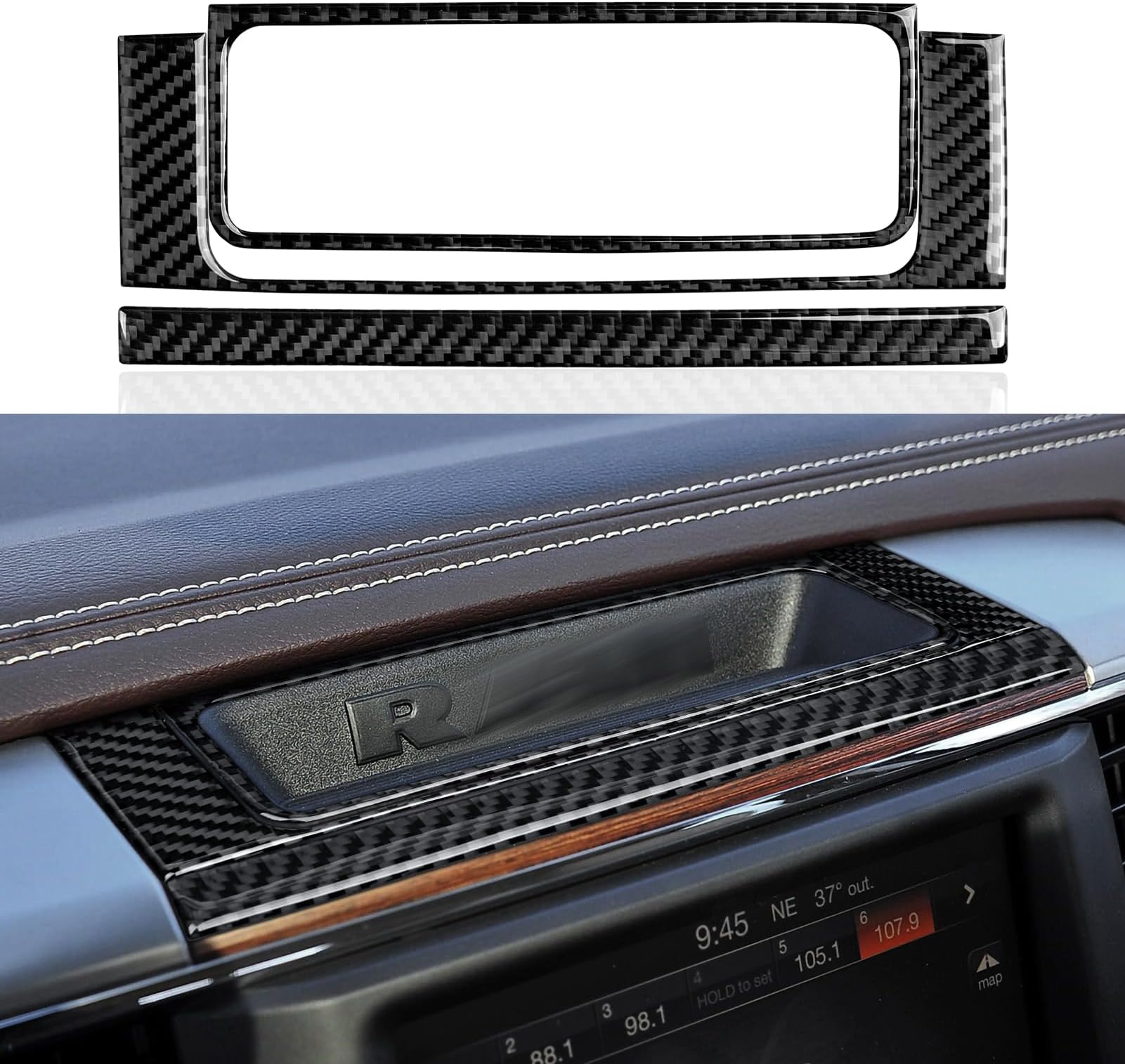 Above Display Console Cover Decals for 2013-2018 Dodge Ram Accessories Interior Stickers