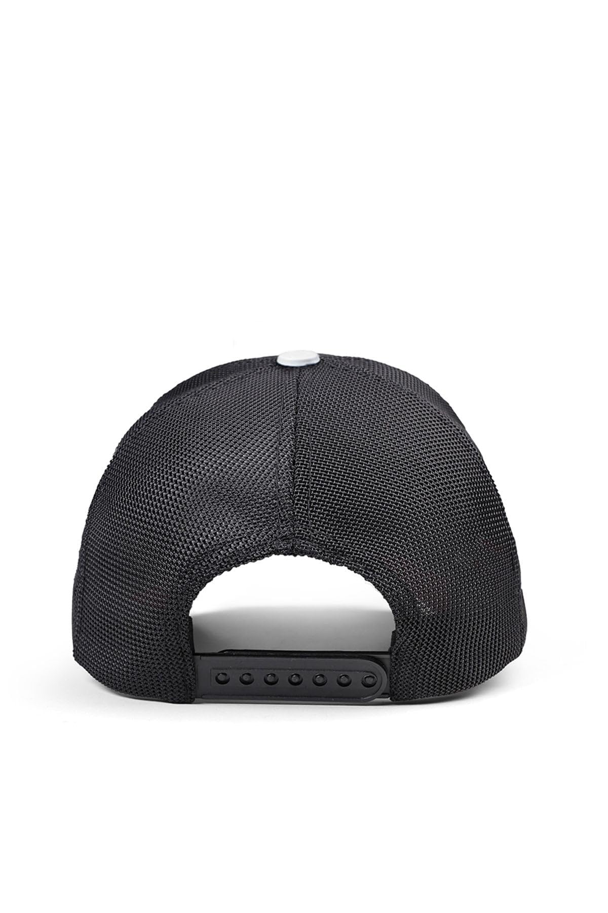 Gorra de Trucker Premium Blanco - Negro con Parche Pantera Sombra