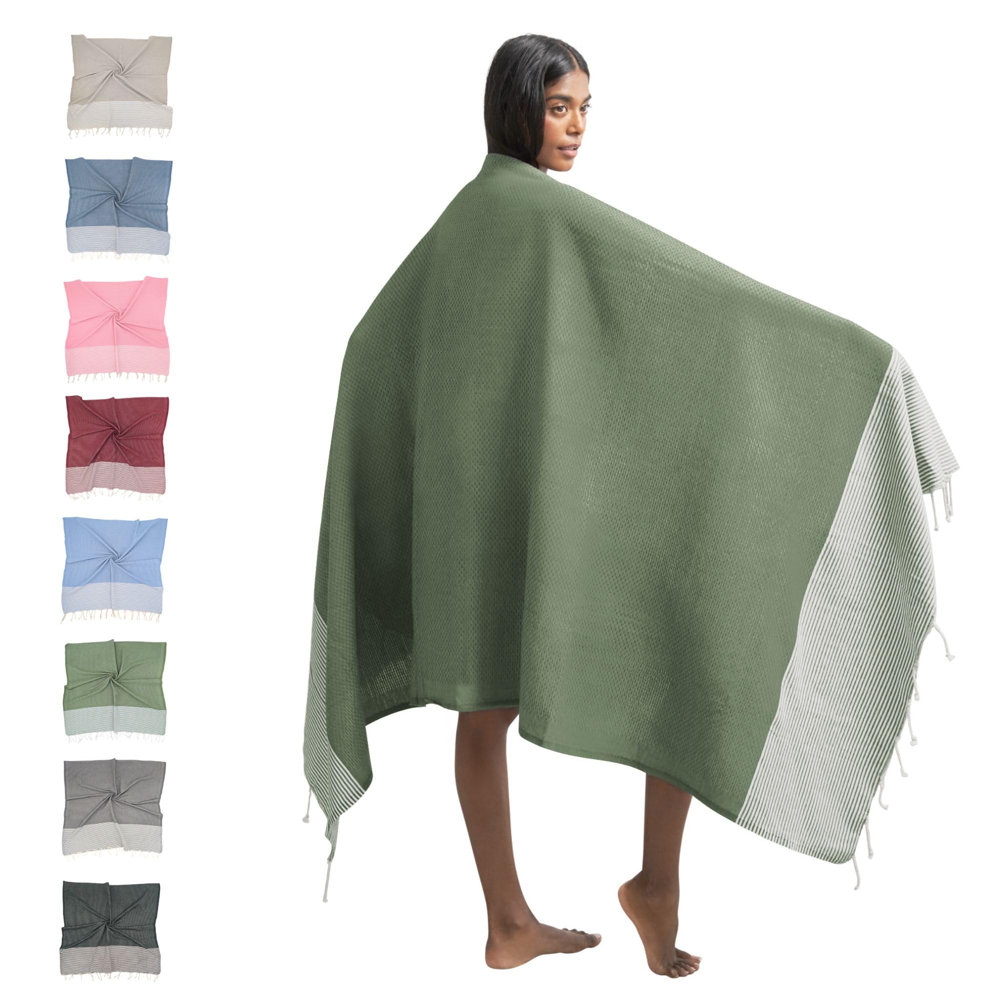 furora HOLIDAY Telo Mare Cotone - Grande 200x100 cm - Ultra Leggero - Asciugatura Rapida | Asciugamano Mare Donna e Uomo: Facile da Pulir - multifunzionale per Spiaggia, Piscina, Viaggio, Outdoor