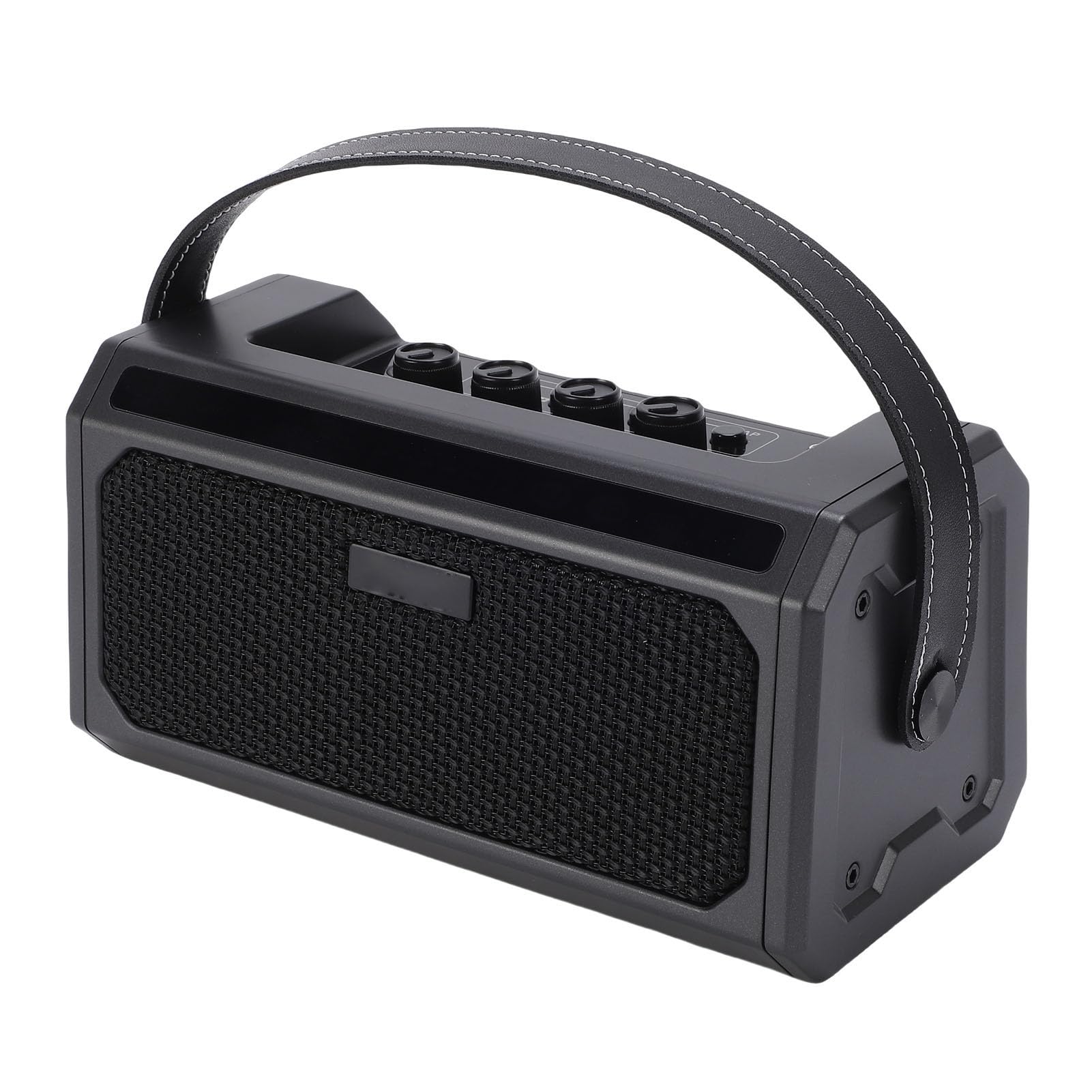 Asixxsix Amplificatore per Chitarra Elettrica, Amplificatore per Esercitazione per Chitarra Elettrica Ricaricabile, Altoparlante Portatile con Jack per Cuffie, Piccolo