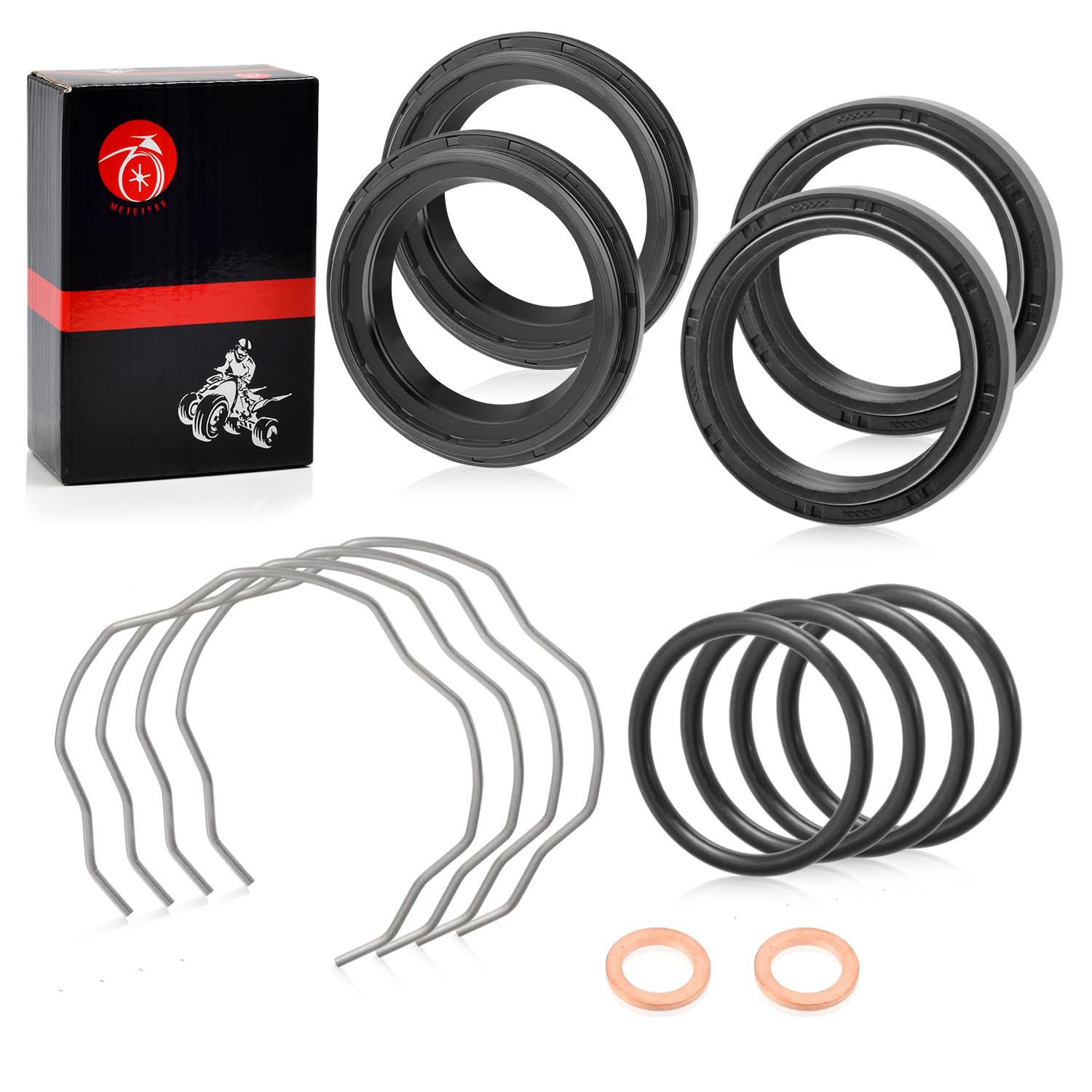 seal様おまとめ Fork Dust Oil Seals Kit 41x53x8/10.5mm For Kawasaki Ninja 650