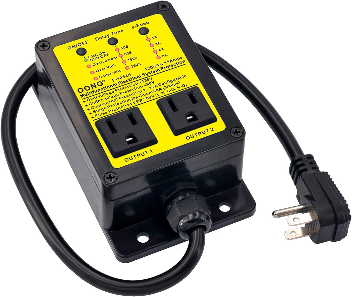 Multifunctional Electrical System Protection Device for Home Appliances, Laboratory Testing Instruments, Office Electrical Equipment, Computer Systems, etc. Refrigerator Surge Protector