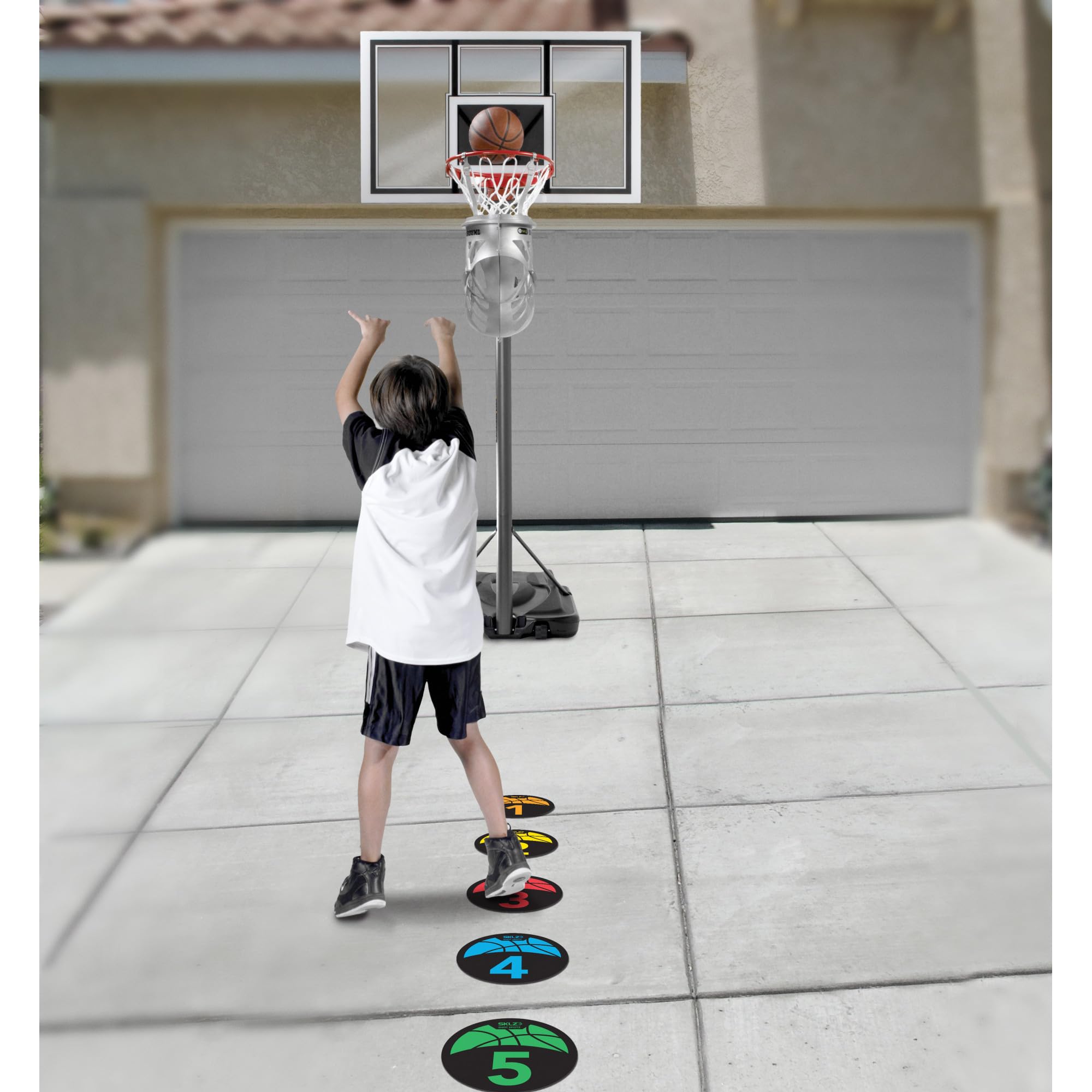 SKLZ Basketball Training Markers, Enhance Court Awareness and Positioning, Durable High-Density Ground Discs, Set of 5 - Image 2