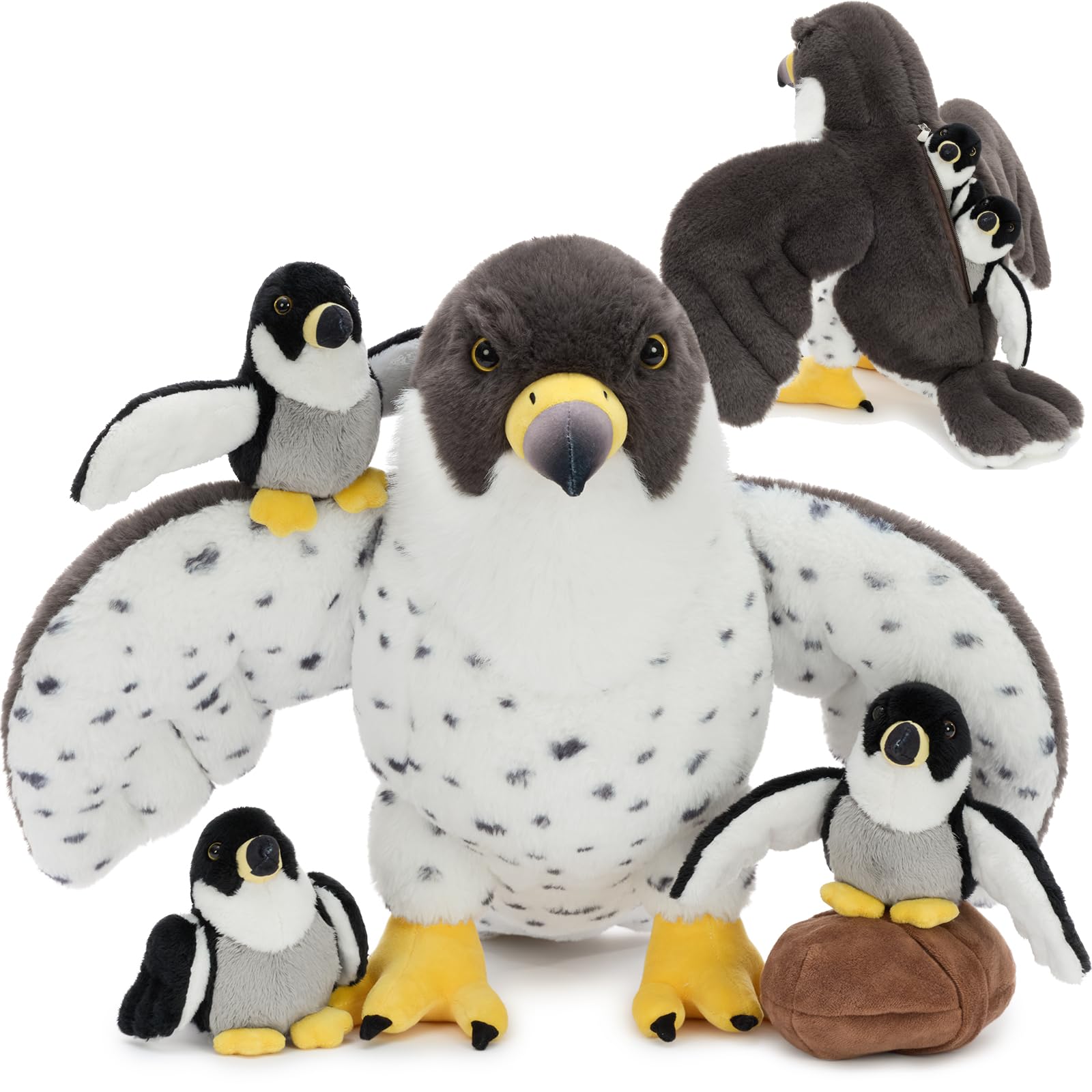 Amazon.com: MaoGoLan 4 Pcs Peregrine Falcon Stuffed Animals Bulk