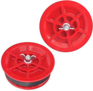 End of Pipe Gripper Plug, 4 Inch Mechanical Test Plug for Plumbing Pipes, Heavy-Duty ABS Expansion Plug with Wing Nut, for Pipe Testing and Temporary Plumbing Sealing 2 Pack