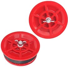 End of Pipe Gripper Plug, 4 Inch Mechanical Test Plug for Plumbing Pipes, Heavy-Duty ABS Expansion Plug with Wing Nut, for Pipe Testing and Temporary Plumbing Sealing 2 Pack