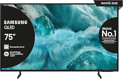 Samsung Smart TV 75″ QLED 4K QE75Q7F4A, AI, SlimLook