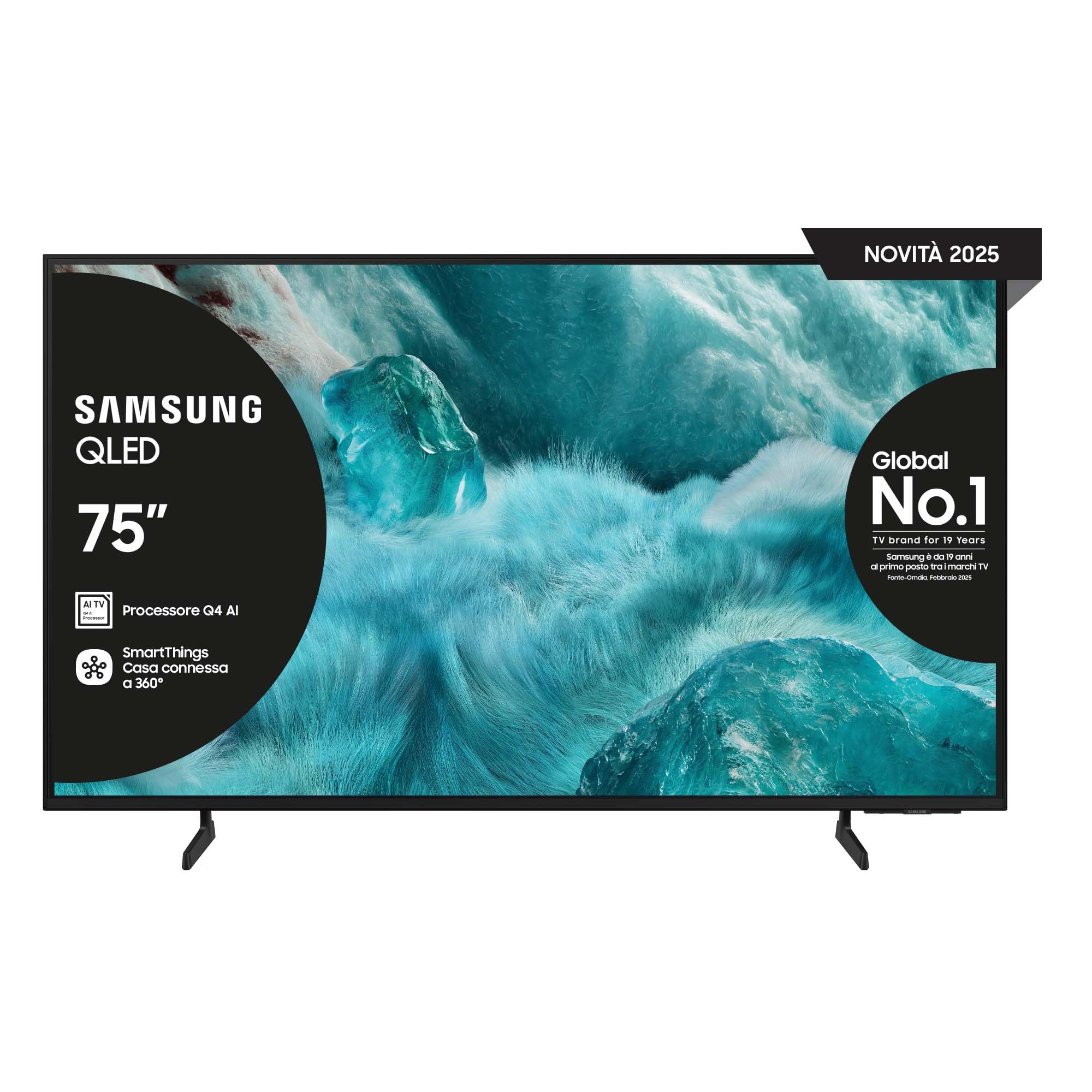 schermo televisivo smart 4k qled 75 pollici samsung