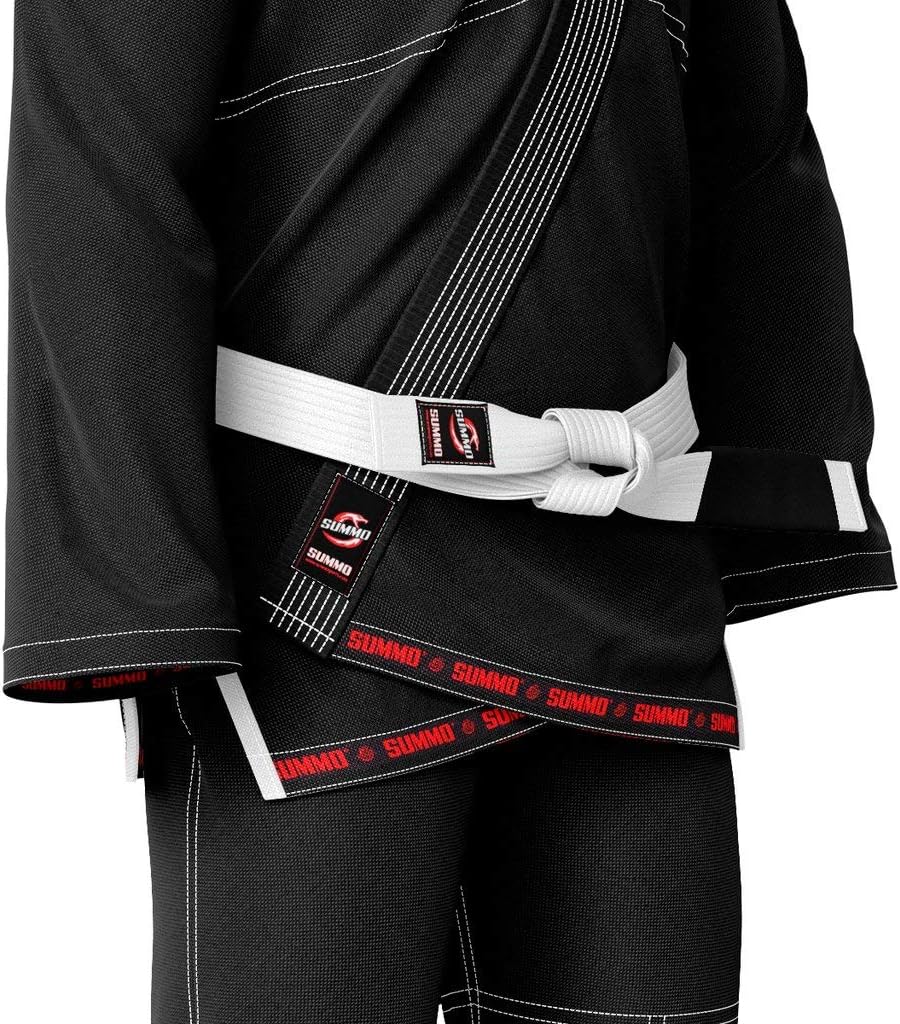 Premium Emirati Black Sublimation Brazilian Pearl Weave Jiu Jitsu Gi - Built in Rash Guard - with Rash Guard Lining (BJJ GI)