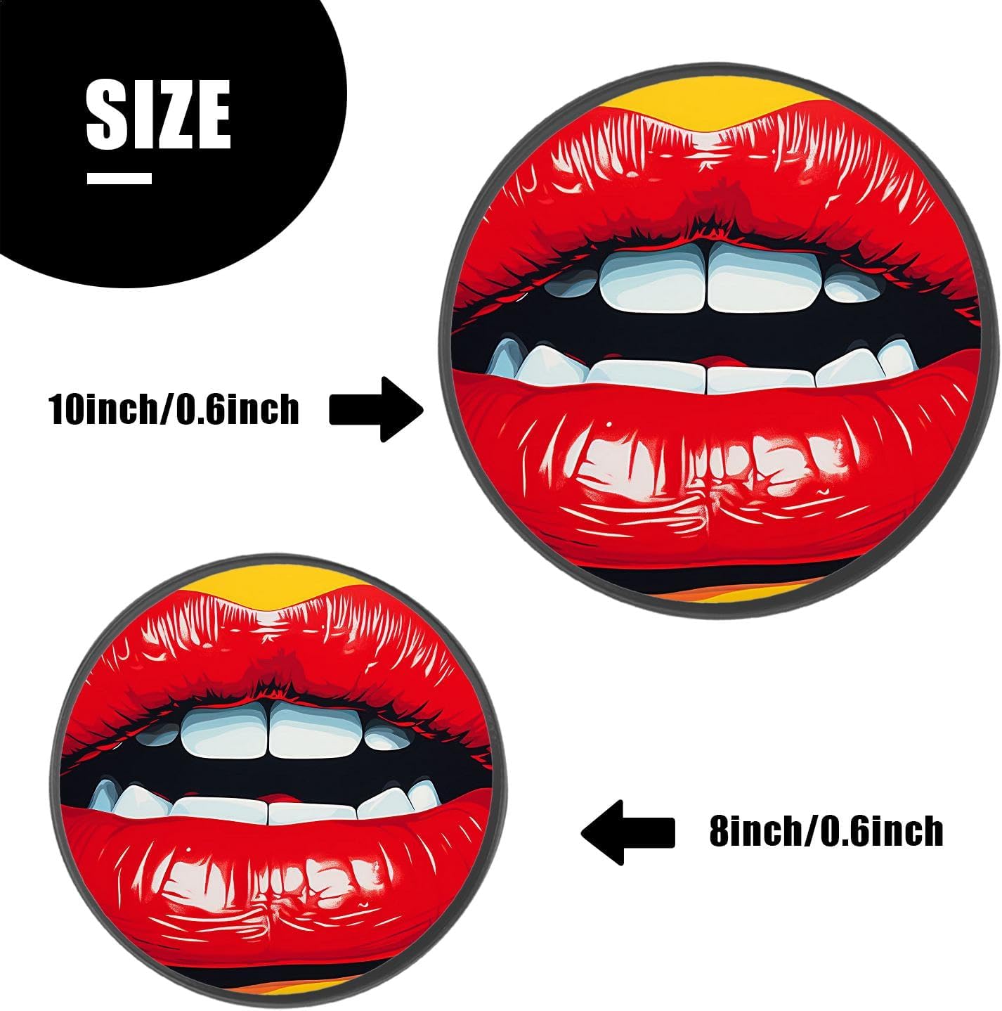 Lip Set of 4 Stove Burner Covers - Premium Round Electric Stove Range Protectors,8 IN & 10 IN