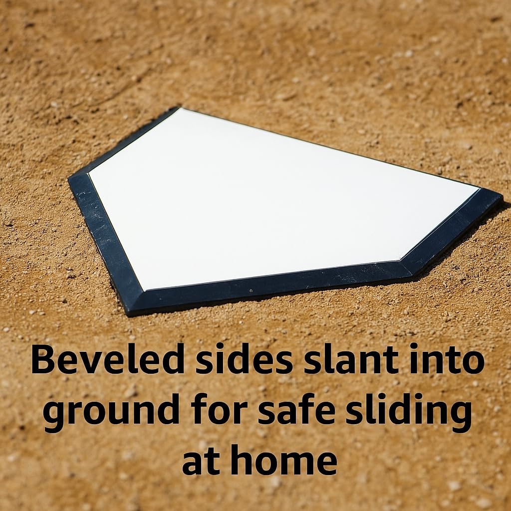 Markwort Sav-A-Leg Home Plate,White/Black