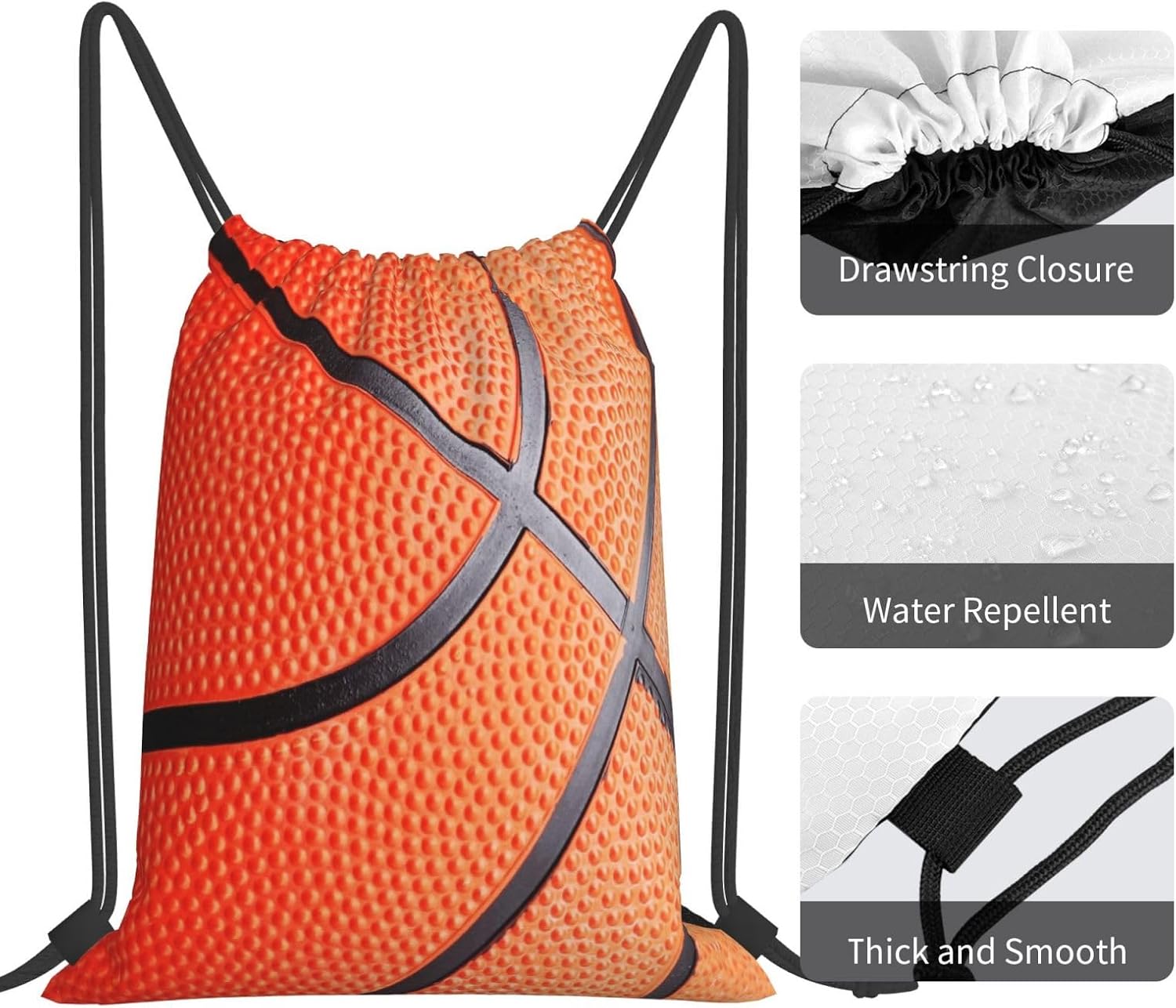 Basketball Drawstring Bag Sport Gym Backpack Beach Travel Sack Draw String Yoga Bag For Men Women