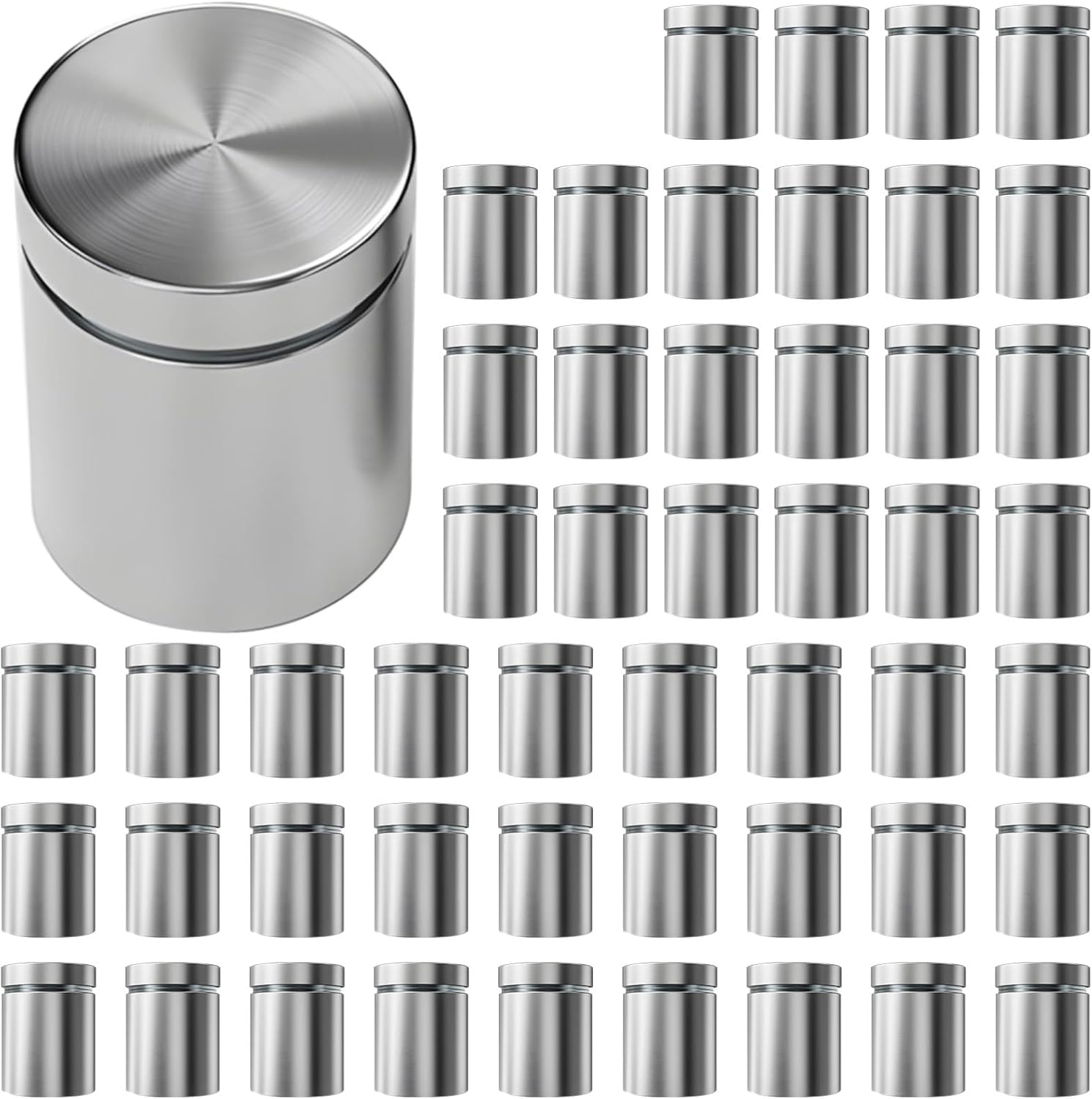 Stainless Steel Wall Screws - 50 Pcs Standoff Screws for Hanging, Ideal for Signs and Acrylic Displays