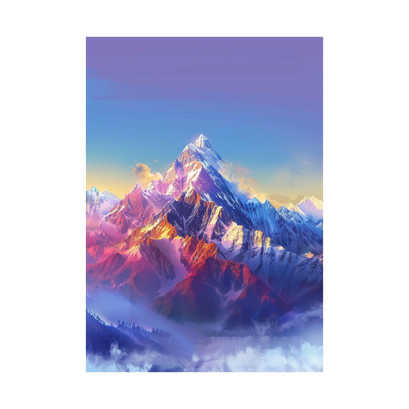 Tableau paysage 40x60cm pour décoration murale moderne - 7