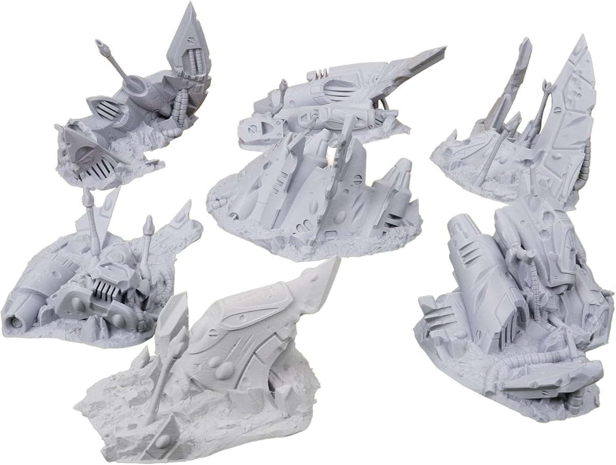 Crashed Xenos Ships - Sci-Fi Grimdark Shipsfor Tabletop Wargaming 28mm 32mm