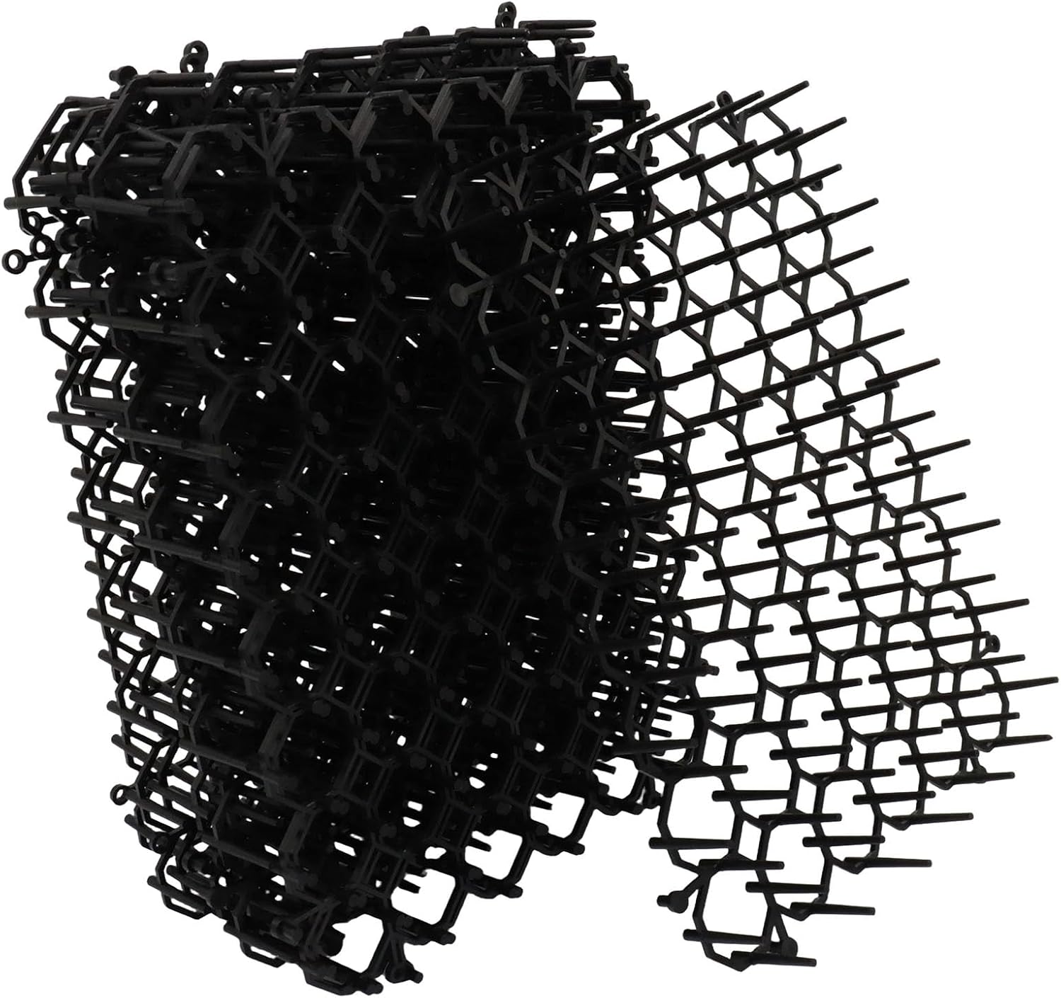 Waziaqoc 12 Pack 5.9 x 8 Inch Cat Scat Mat with Spikes, Garden Spikes for Cats Pet Deterrent Net for Plants & Animal Barrier