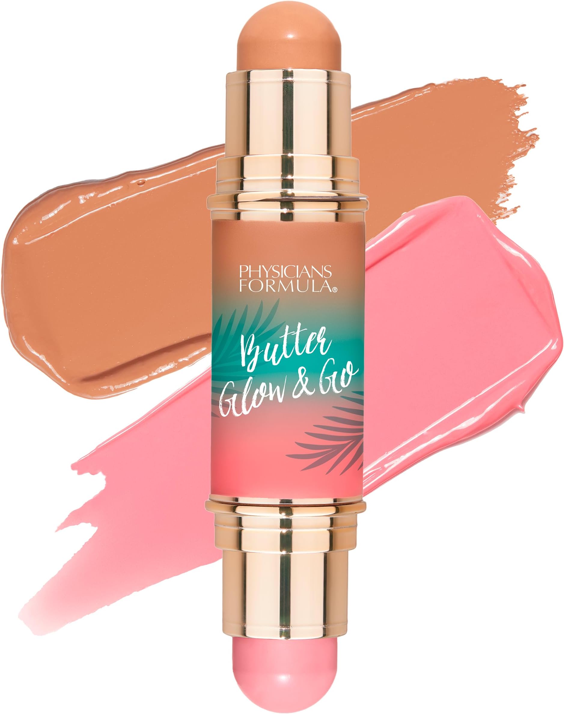 Butter Glow & Go Multiuse Stick, Ultra-Creamy Radiant Finish Formula with Murumuru Butter, Vegan & Cruelty-Free- Beachy Pink