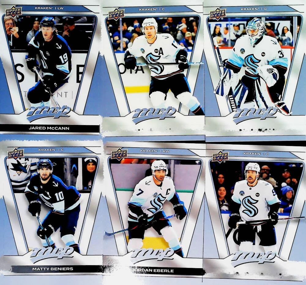 2025-26 MVP Seattle Kraken Base No SP Team Set (See Scan for all players included) All Cards Pack Fresh, Hand Collated, Near Mint to Mint.