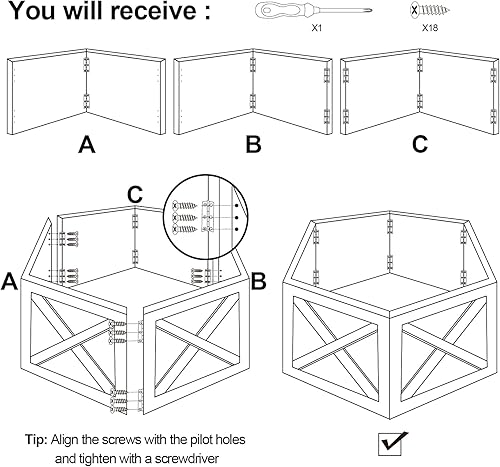 Miniatura 5 de Yoochee Caja de collar de árbol de madera blanca lavada cubierta de soporte para árbol de Navidad caja de falda cuadrada plegable para árbol de