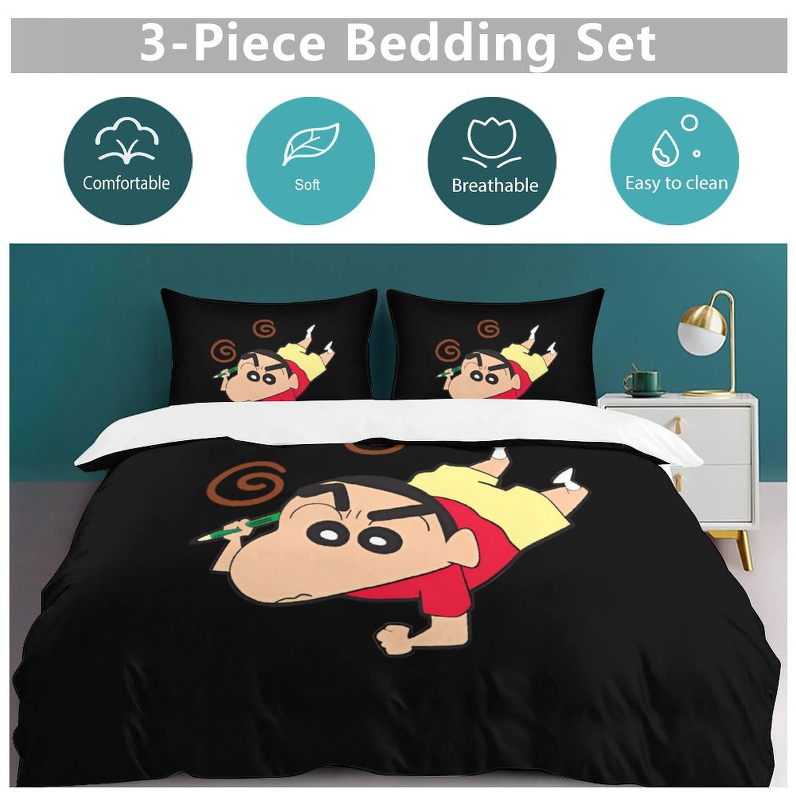 Amazon.co.jp: 布団カバー クレヨンしんちゃん 寝具カバーセット 掛け