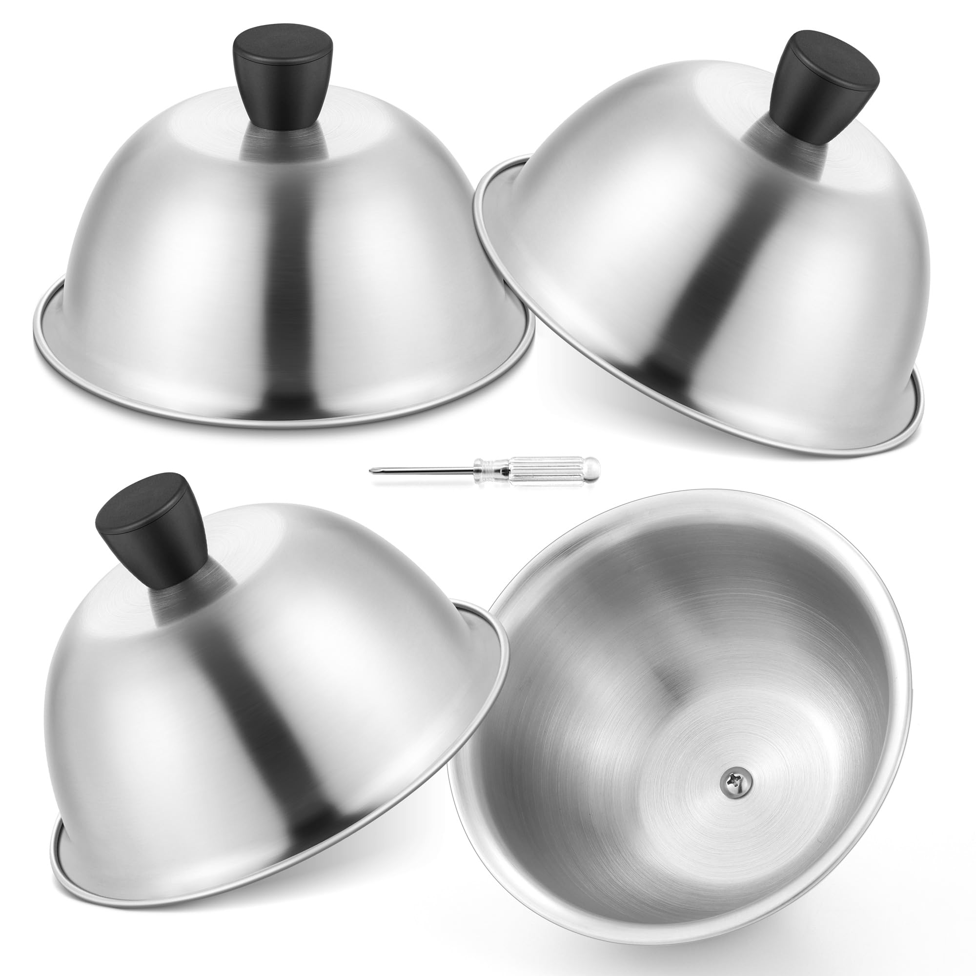 Joyfair Cubierta para hamburguesa de acero inoxidable (4)