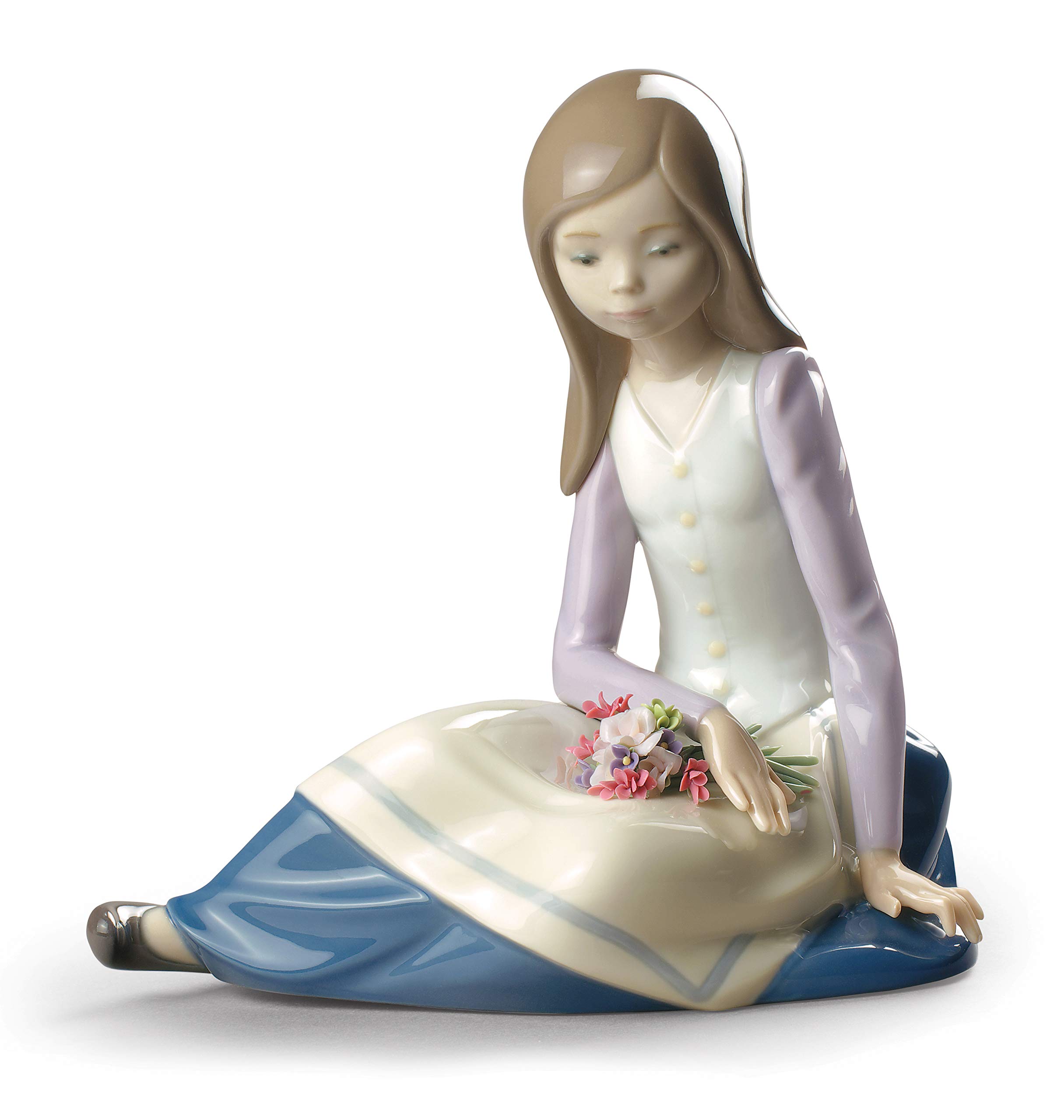 Amazon.co.jp: リヤドロ (Lladro) 瞑想する少女 01009221 : ホーム 