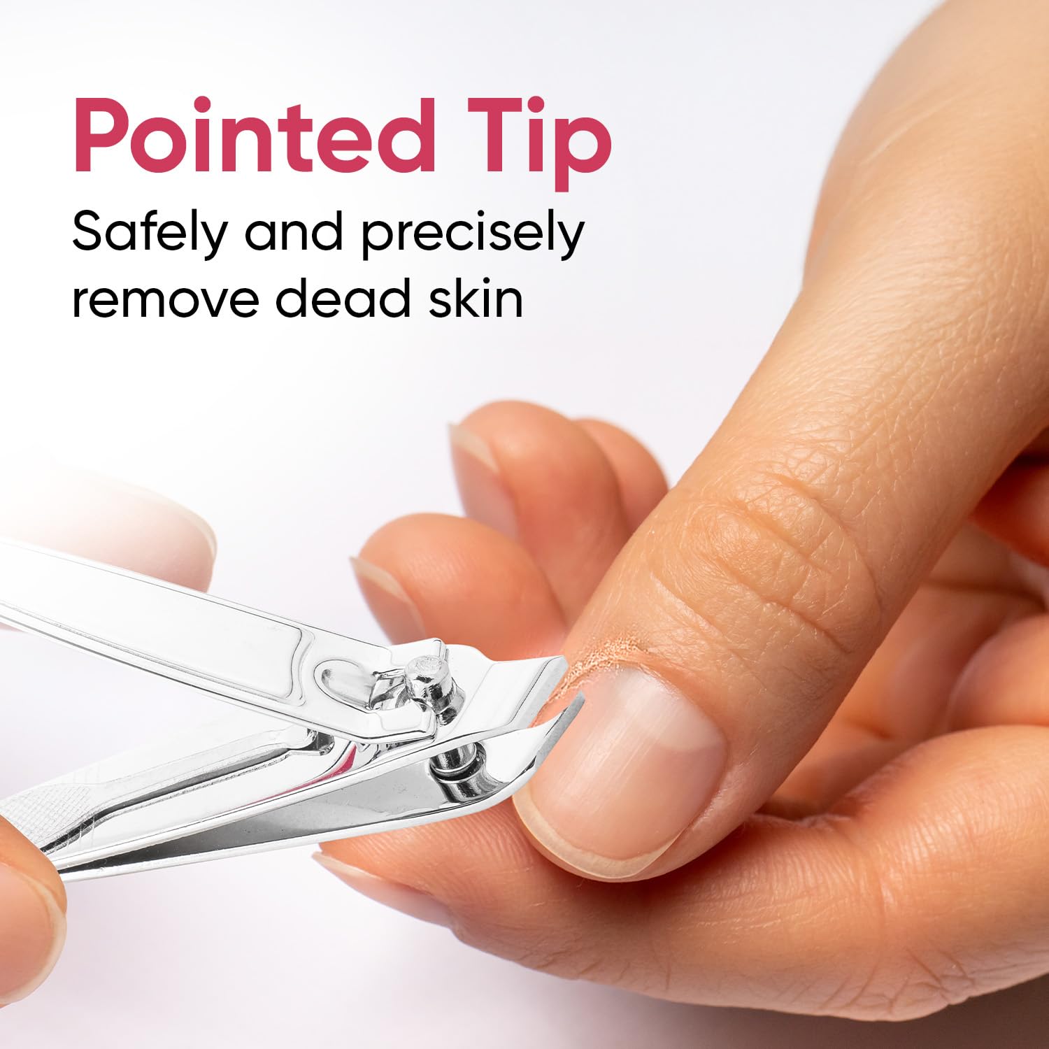 Vega Cuticle Trimmer for Women & Men | Cuticle Remover for Manicure & Pedicure with Nail Filer & Nail Pick | Sharp Precision Blades, Anti-Slip Grip, Salon Quality Nail Care Tool | (CNC-01) 3