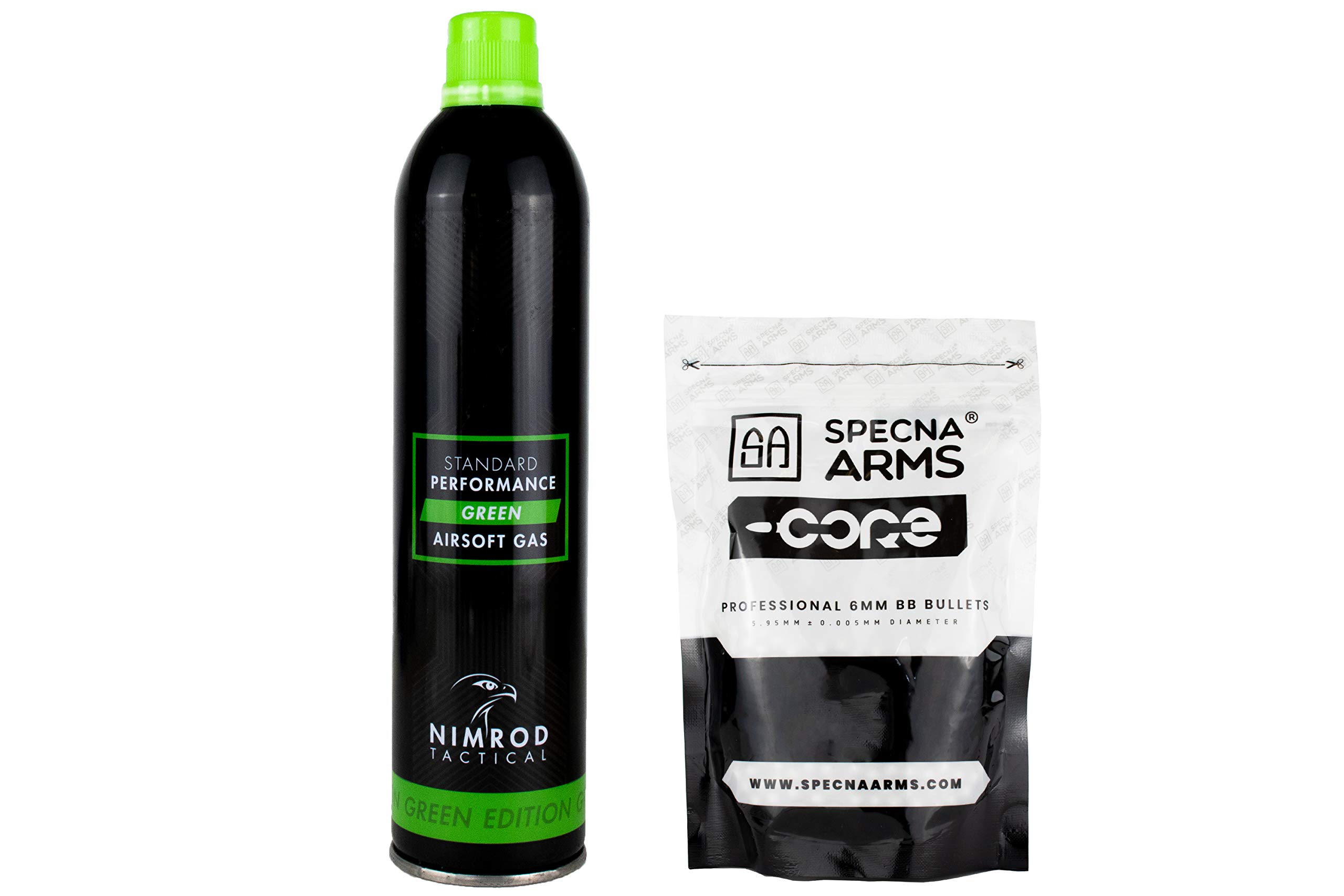 Nimrod Airsoft Gas Green Gas Standard Performance avec 2500 Specna Arms BBS 0,20 g