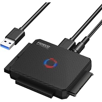 FIDECO USB 3.0 to SATA and IDE Adapter Hard Drive Converter for 2.5 and 3.5 Inch HDD SSD External Hard Drive Adapter with 12V Power Supply Driverless Hard drive converter for 2.5 and 3.5 inch HDD SSD external hard drive adapter with 12 V power supply