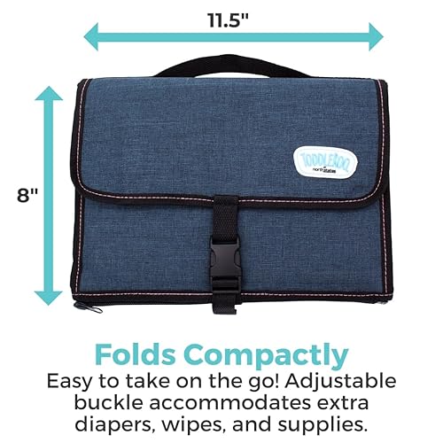 Miniatura 6 de Toddleroo by North States Cambiador de viaje en azul marino