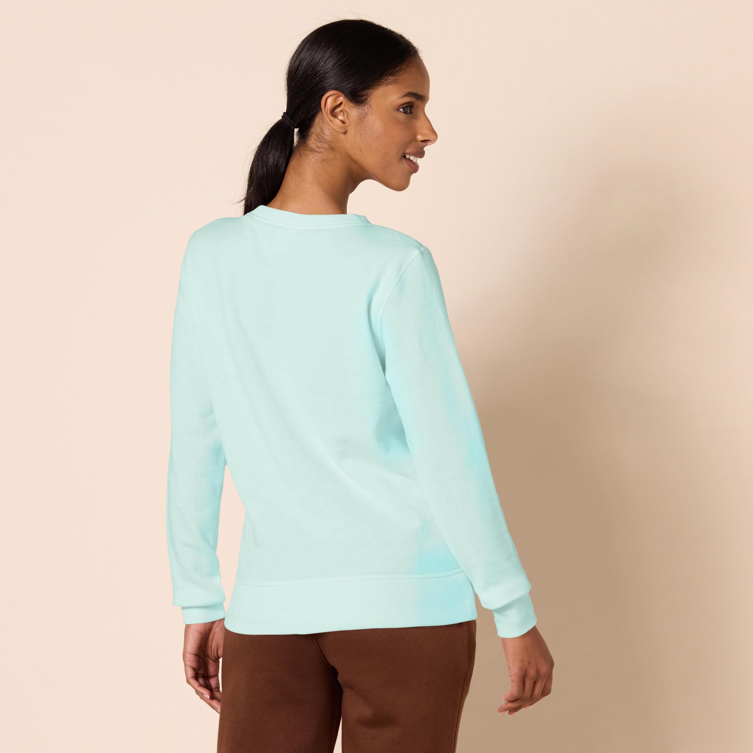 Amazon Essentials Felpa in Pile Girocollo (Disponibile in Taglie Forti) Donna