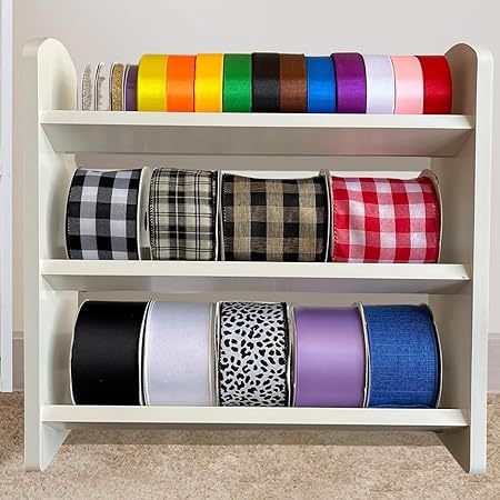 Amazon.com: Ribbon Holder Organizer Rack - Premium Ribbon Storage for ...