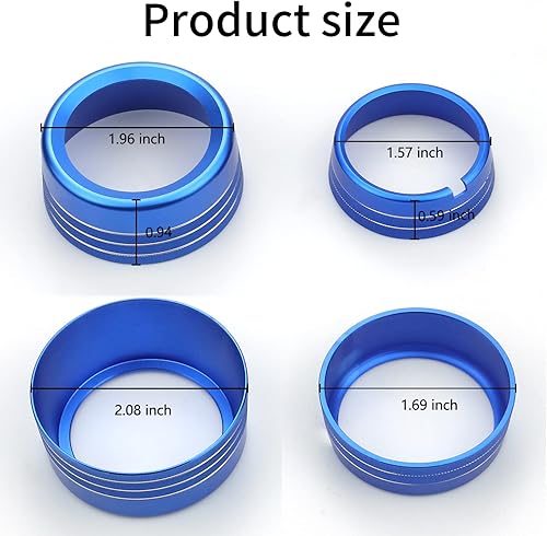 Miniatura 5 de Cubiertas de perilla para decoración interior de automóvil, accesorios para interruptor de faros delanteros y palanca de cambios, cubierta de