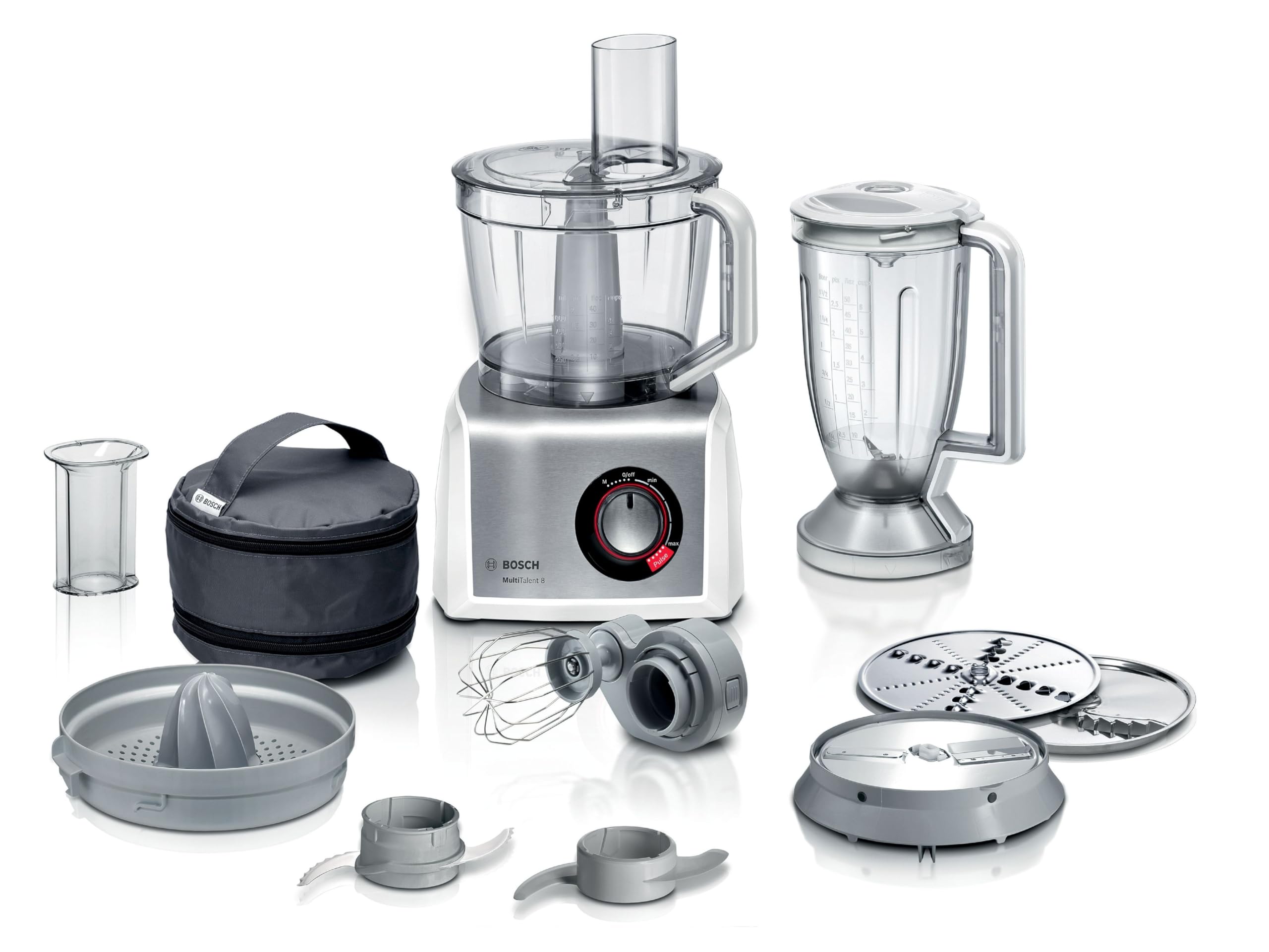 MultiTalent 8 MC812S734G 1200 W Food Processor - White & Stainless Steel