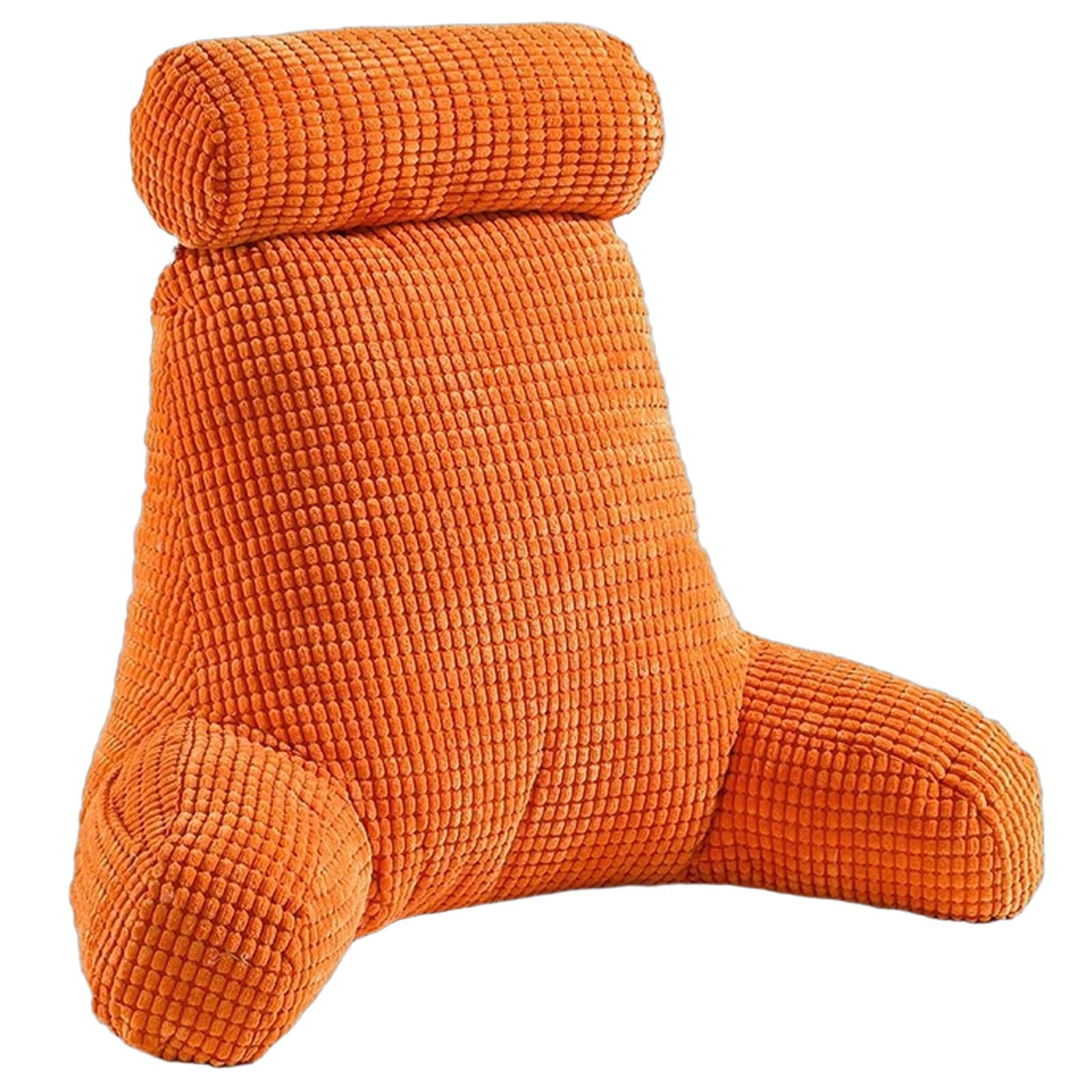 Coussin de lecture avec accoudoirs ZTGL grand format 80x40x65cm pour soutien lombaire lit et canapé