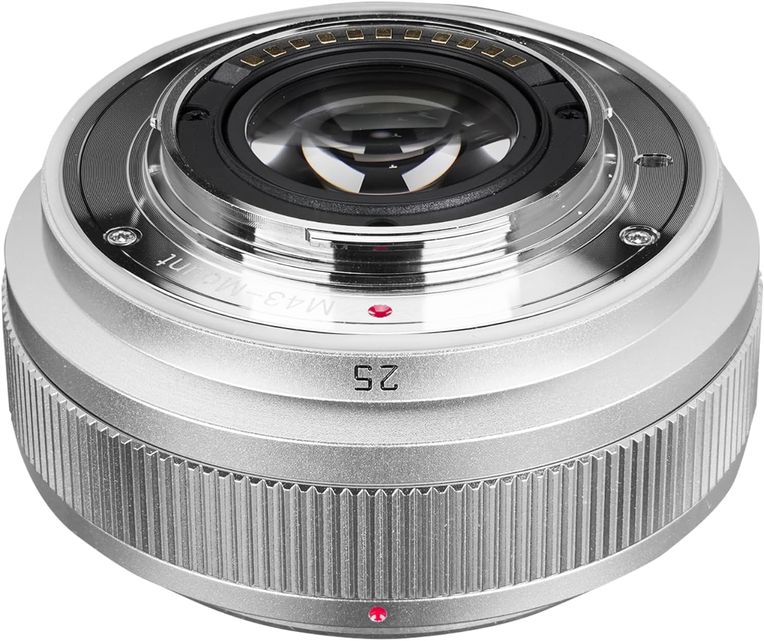 AF25mm F1.8 Autofocus Prime Lens, Micro Four Thirds Mount Camera Lens for Panasonic Lumix, Olympus & OM System M4/3 Mirrorless Cameras (Silver)
