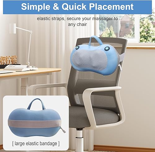 Miniatura 7 de Regalos de Navidad para mujeres, regalos de elefante blanco, masajeador Shiatsu para aliviar el dolor de tejido profundo, masajeador de espalda con